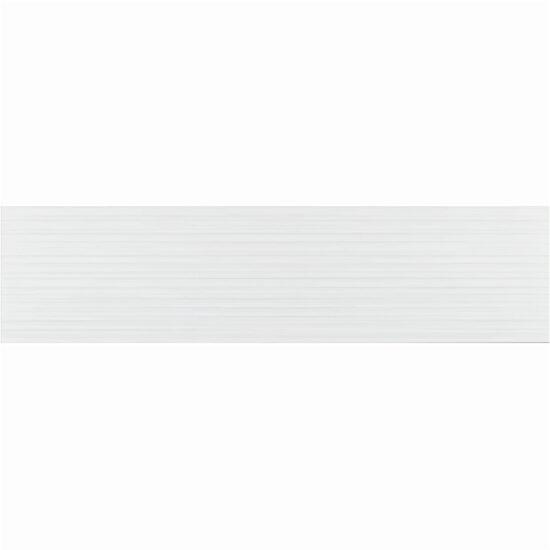 Faianta White Mat Lines 4761, tip monocolor, 25.5x75.5 cm, alb