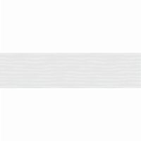 Faianta White Mat Waves 4760, tip monocolor, 25.5x75.5 cm, alb