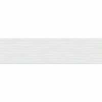 Faianta White Glossy Waves 4756, tip monocolor, 25.5x75.5 cm, alb