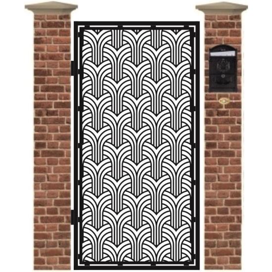 Poarta pietonala din tabla debitata cu plasma TOMIS 1940 x 990 mm