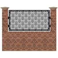 Panou de gard mic din tabla debitata cu plasma TOMIS 990x1940 mm