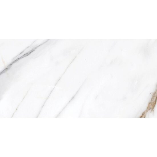 Gresie Statuario, model piatra, 6060-0351, 60 x 30 cm, culoare alb, finisaj mat