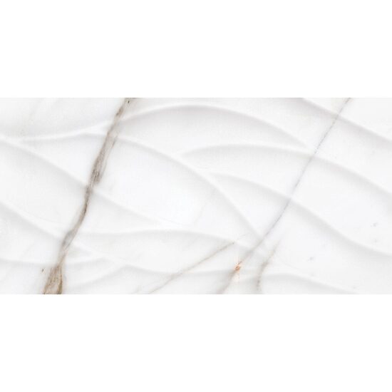 Faianta Statuario, model marmura, 2051-0208, 50 x 25 cm, alb, finisaj lucios