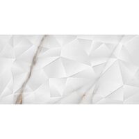 Gresie Statuario, model piatra, 6060-0352, 60 x 30 cm, culoare alb, finisaj mat