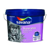 Vopsea superlavabilă pentru exterior Savana, superalb, 5 L