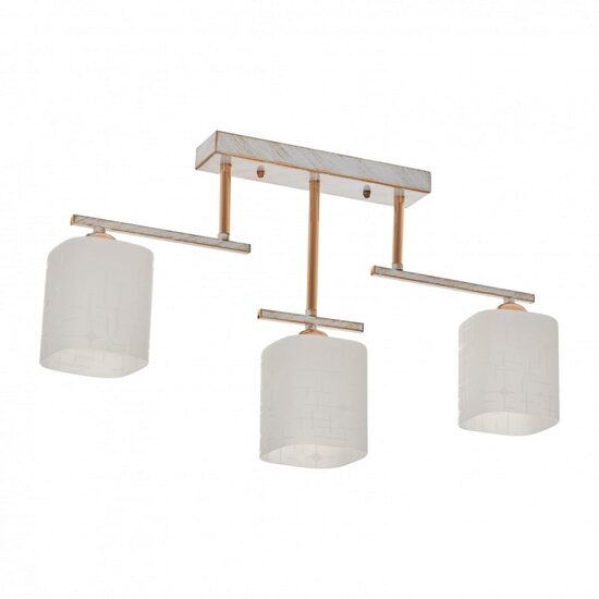 Candelabru CHINO, AUR ANTIC, 3XE27, EL 1736/3