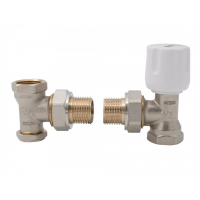 Set robineti radiator tur-retur 1/2"MF EVP-ST12MFA