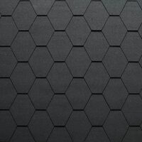 Sindrila bituminoasa hexagonala BituGlas, neagra – 3mp/pch