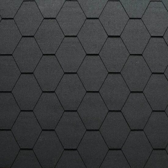 Sindrila bituminoasa hexagonala BituGlas, neagra – 3mp/pch