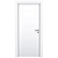 Usa interior, plina VarioDor Alize VDA50 60 Alb Lacuit, stanga, alb