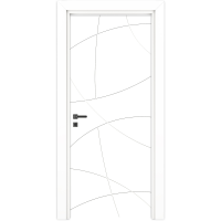 Usa interior, plina VarioDor Alize VDA100 70 Alb Lacuit, dreapta, alb