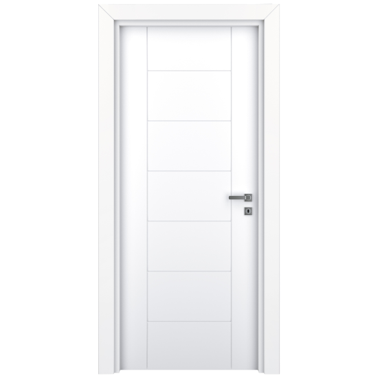 Usa interior, plina VarioDor Alize VDA50 70 Alb Lacuit, stanga, alb