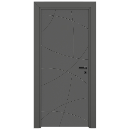 Usa interior, plina VarioDor Alize VDA100 80 Modern Antracit, stanga, gri