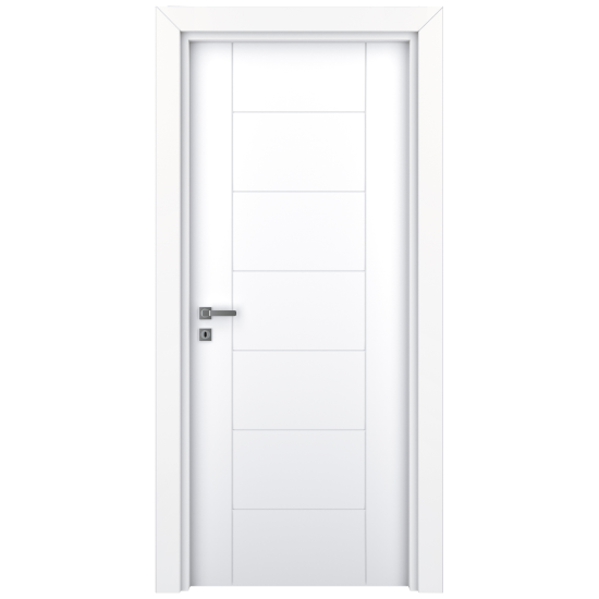 Usa interior, plina VarioDor Alize VDA50 70 Alb Lacuit, dreapta, alb