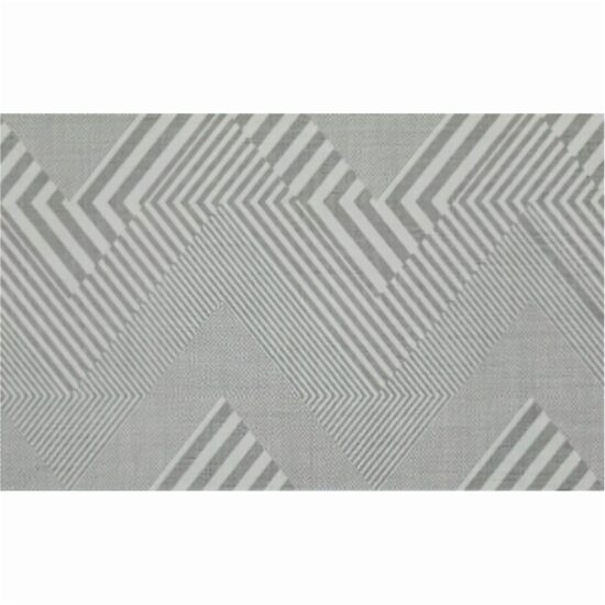 Piesa decorativa Silk Zig Zag Light Grey 5865, tip decor, 25x40 cm, gri deschis