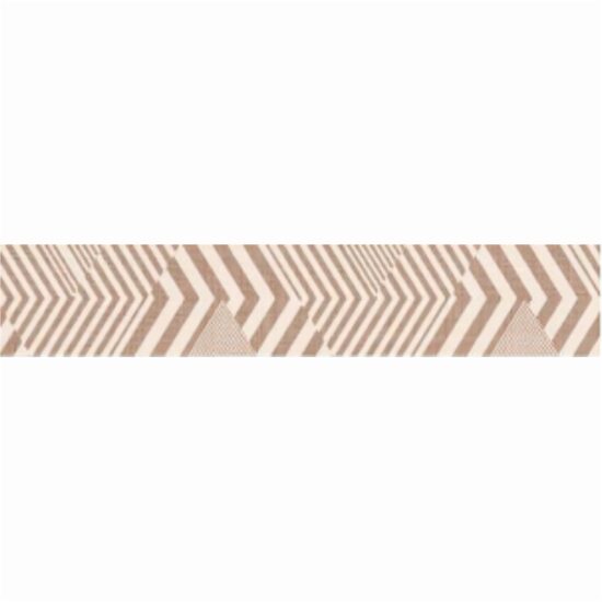 Piesa decorativa Silk Zig Zag Light Beige 2626, tip decor, 6x40 cm, bej