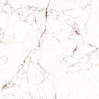 Gresie portelanata 6215 Marquina White, model marmura, 45x45 cm, alb, finisaj mat