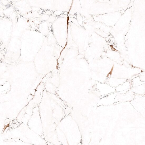 Gresie portelanata 6215 Marquina White, model marmura, 45x45 cm, alb, finisaj mat