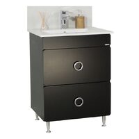 Set Baza seria 780-60cm Negru sertar 18692 cu Lavoar