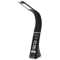 Lampă LED de birou, 6 W, imitatie piele si calendar negru ABLDL-BLC-6 W-bl
