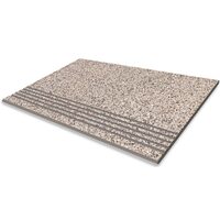 Treapta pentru scari gresie Granito, model piatra, 6806-0039, 60 x 30 cm, culoare maro, finisaj mat