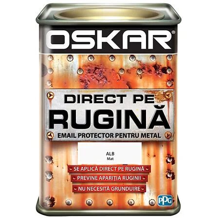Email direct pe rugina Alb mat 0.5 L Oskar