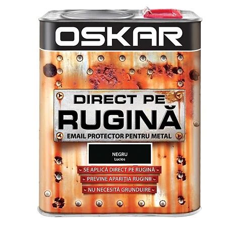 Email direct pe rugina Negru lucios 2.5 L Oskar