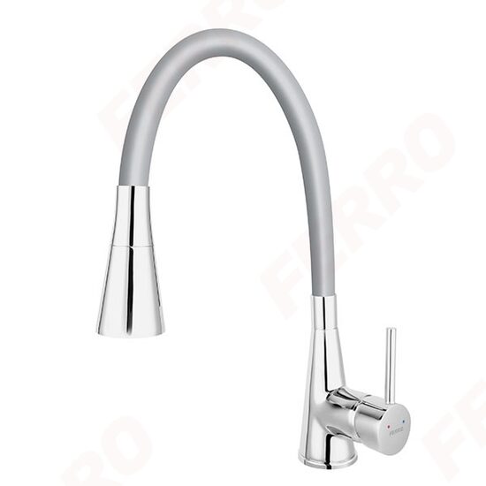 Baterie stativa spalator BZA42S Zumba II, crom/silver 2-F, pipa elastica