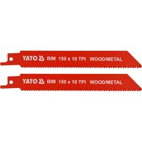 Lame fierastrau sabie, BIM 150mm 10TPI 2B YT-33930