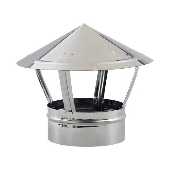 Capac terminal din inox pentru coș de fum, Ø250 mm