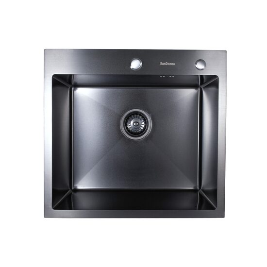 Chiuveta SanDonna HD5550, inox, 550x500mm, negru