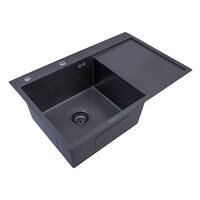 Chiuveta inox SanDonna HD7850 - 80x500x230 mm, Negru