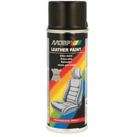 Vopsea spray pentru piele și vinil Motip Leather & Vinyl Paint 04230, negru, finisaj mat, 200 ml