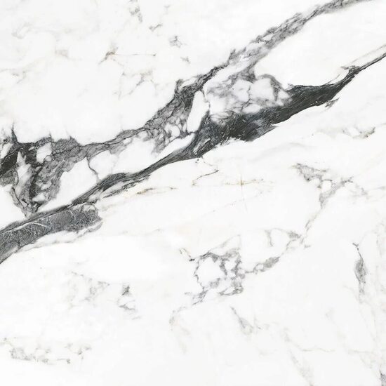 Gresie Shea, tip marmura, 60.8x60.8 cm, finisaj lucios, culoare alb