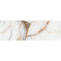Faianta Goldie White, model marmura, 24.4x74.4 cm, alb, finisaj mat