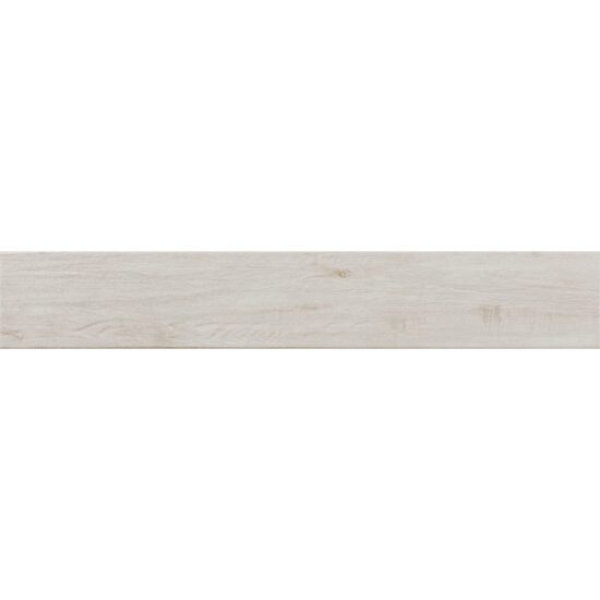 Gresie Rimini Blanco tip parchet, model lemn, 15x90 cm, culoare crem