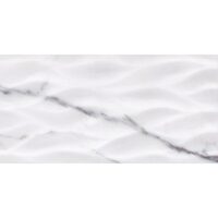 Faianta rectificata Altissimo Leaves White 4944, tip marmura, 30x60 cm, alb, finisaj lucios