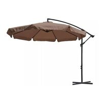 Umbrela de gradina cu brat extensibil,300cm x 250cm, culoare maro