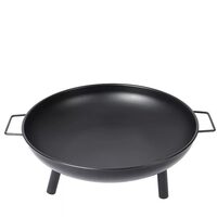 Disc / vatra gratar portabil din otel cu diametru de 60 cm, negru