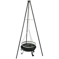 Gratar suspendat pe trepied, diametru 55 cm