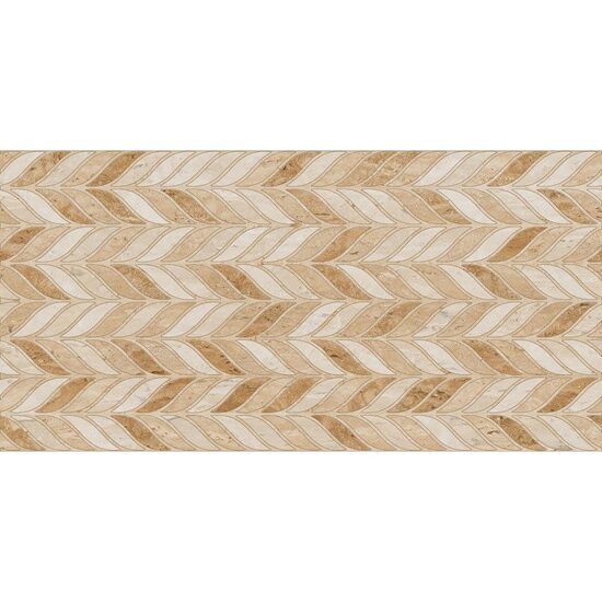 Piesa decorativa Trevi Chevron Brown 4950, tip marmura, 30x60 cm, culoare maro, finisaj lucios