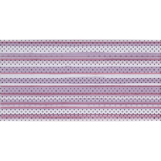 Piesa decorativa 2634 Izola Stripe Lila, tip relief, 25x50 cm, culoare violet