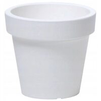 Ghiveci Lexo Round Prosperplast, alb, 80cm, DLR800-S449