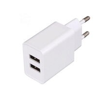 Încărcător de rețea Home SA 24USB, 2 porturi USB-A, 2,4 A, alb