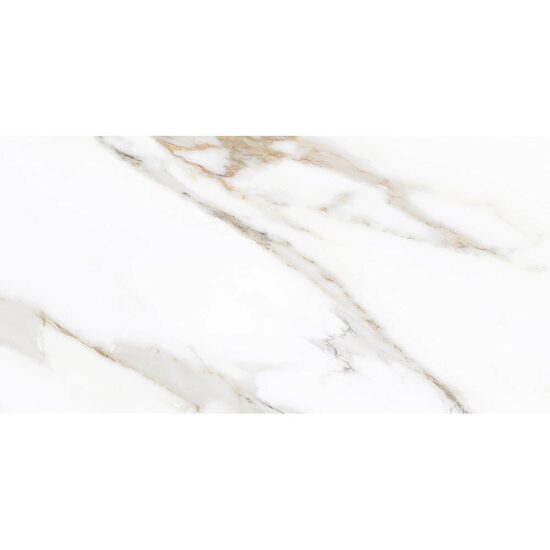 Gresie SG Gaios, dimensiune 60x120 cm, tip marmura, culoare alb, finisaj mat