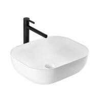 Lavoar pentru blat, ceramic Rea Mona Slim White, 505 x 400 x140 mm, REA-U6300