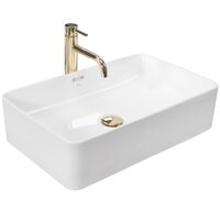 Lavoar pentru blat, ceramic Rea Berta, 560 x 355 x 145 mm REA-U5055