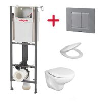 Set rezervor incastrat lineo + placa + WC + capac 55950003