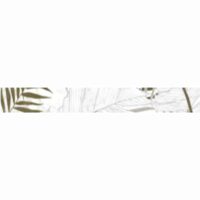 Piesa decorativa Bianco Leaves White 2923, tip decor, 7x75.5 cm, alb