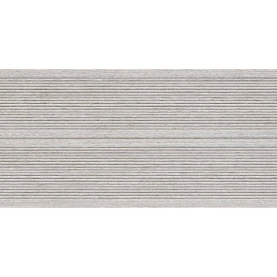 Gresie portelanata model dungi Efes Grey 30x60 cm, finisaj mat, culoare gri